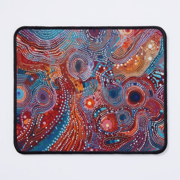 Item preview, Aboriginal Inspired Dot Art - With Ocean and Lava designed and sold by GrinGalore.