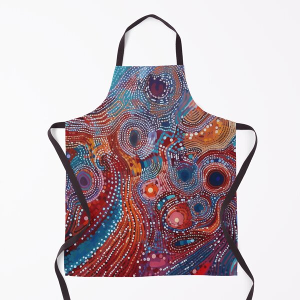 Item preview, Aboriginal Inspired Dot Art - With Ocean and Lava designed and sold by GrinGalore.