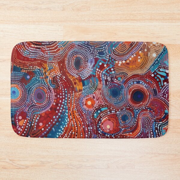 Item preview, Aboriginal Inspired Dot Art - With Ocean and Lava designed and sold by GrinGalore.