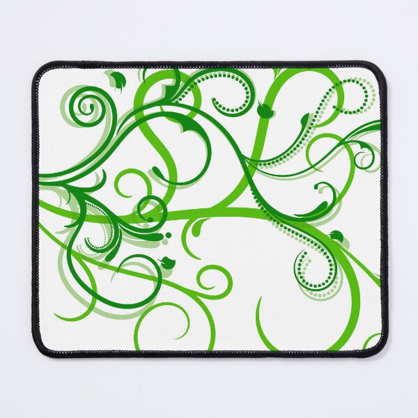 Item preview, Green Nature Vector Flourish Scroll Ornament Design designed and sold by frutigerdesigns.