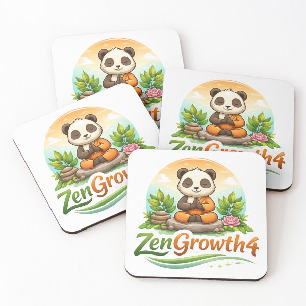 Item preview, Zen Panda Meditation – Calm Growth Aesthetic Sticker | ZenGrowth4 designed and sold by ZenGrowth4.