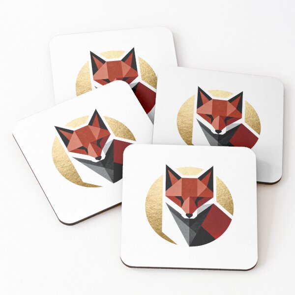 Item preview, Geometric Golden Fox - Minimalist Origami Style Illustration designed and sold by Paulocdias.