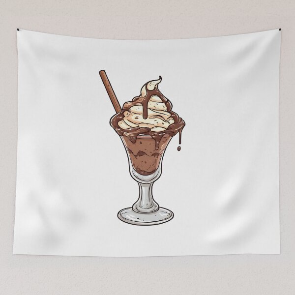 Item preview, Chocolate Sundae in Glass with Dripping Syrup designed and sold by Karolina’s Cozy Creations.