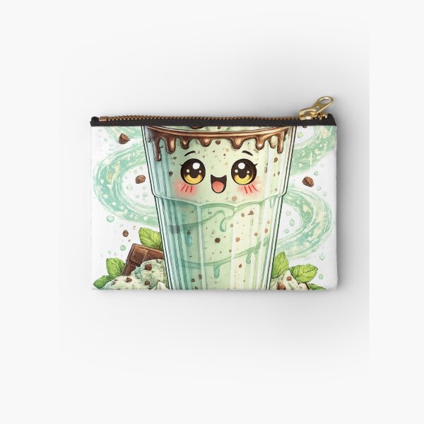Item preview, Mint Chocolate Chip Milkshake Kawaii designed and sold by redsharkuk.