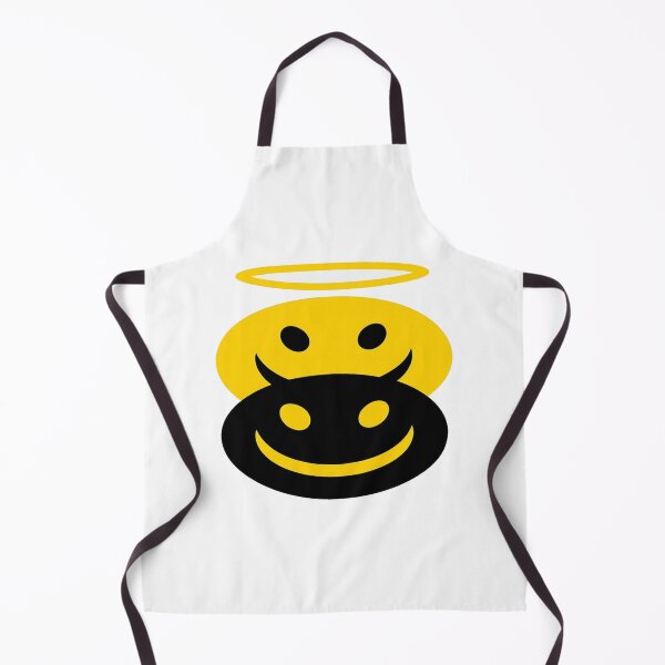 Item preview, Angel and Devil Dual Smiley Minimalist Good vs Evil Aesthetic Design for Trendy Streetwear designed and sold by Bright Nest Studio.