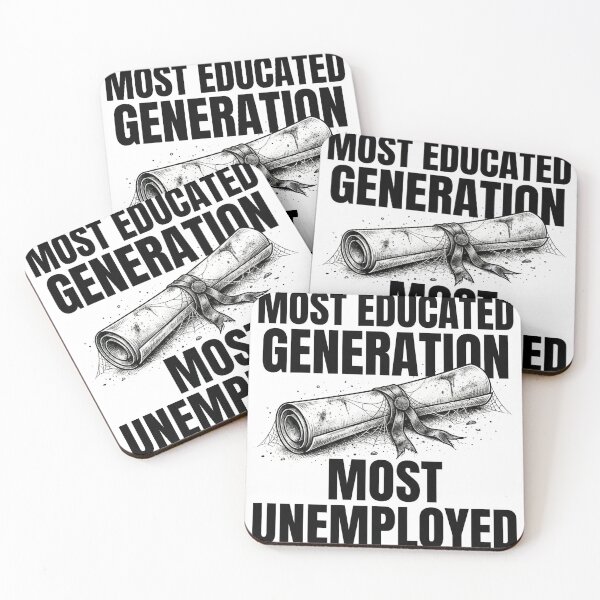 Item preview, Most Educated, Most Unemployed designed and sold by DeadlyWhisper.