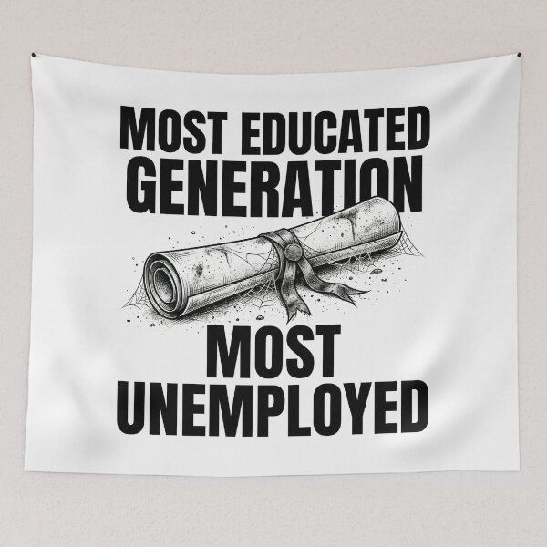 Item preview, Most Educated, Most Unemployed designed and sold by DeadlyWhisper.