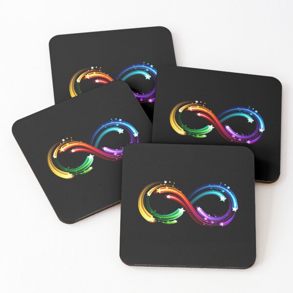 Item preview, Infinity symbol of rainbow comets designed and sold by Blackmoon9.