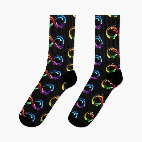 Item preview, Infinity symbol of rainbow comets designed and sold by Blackmoon9.
