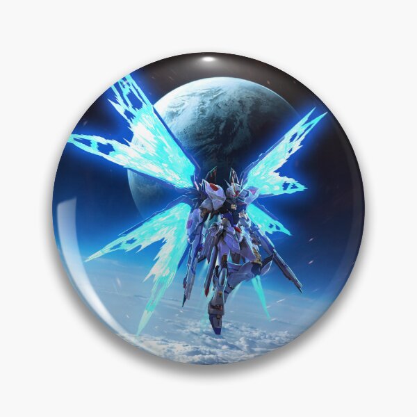 Item preview, Strike Freedom Gundam Seed Destiny earth space colony digital art  designed and sold by sabartgunpla.