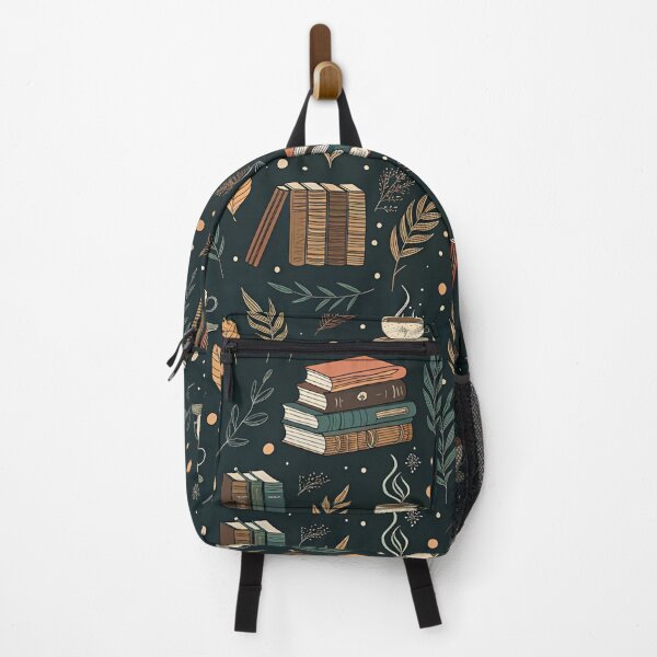 Item preview, Dark Academia Seamless Pattern with Books and Coffee designed and sold by Erik Visnievskij.