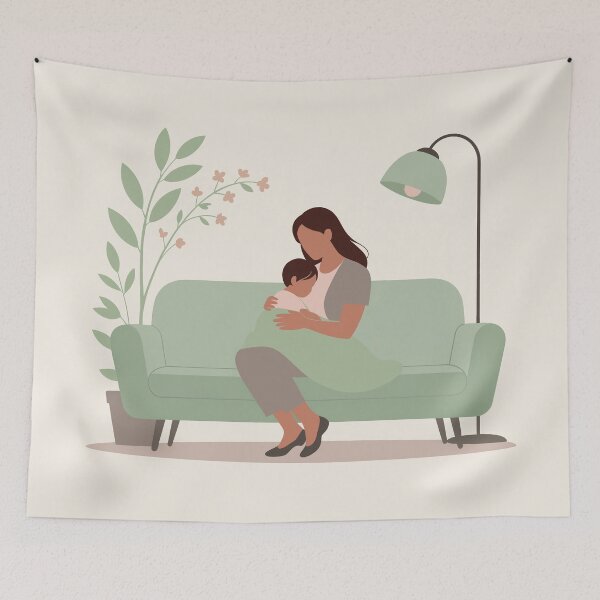 Item preview, Working Mom After Work Cuddle designed and sold by TrendMorphic.