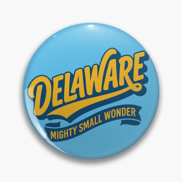 Item preview, Delaware Mighty Small Wonder Retro State Pride designed and sold by Cozy-Old-Pub.
