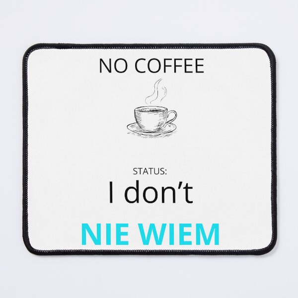 Item preview, White I don`t NIE WIEM Funny Polish English Bilingual Slogan designed and sold by VibePolinglish.