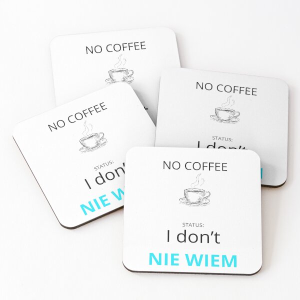Item preview, White I don`t NIE WIEM Funny Polish English Bilingual Slogan designed and sold by VibePolinglish.
