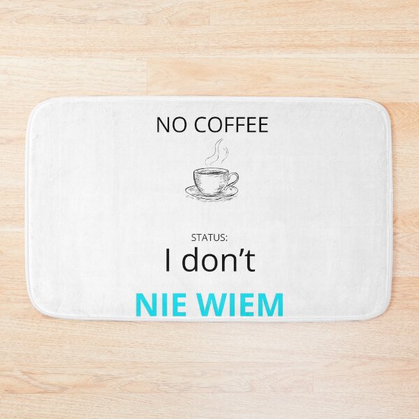 Item preview, White I don`t NIE WIEM Funny Polish English Bilingual Slogan designed and sold by VibePolinglish.