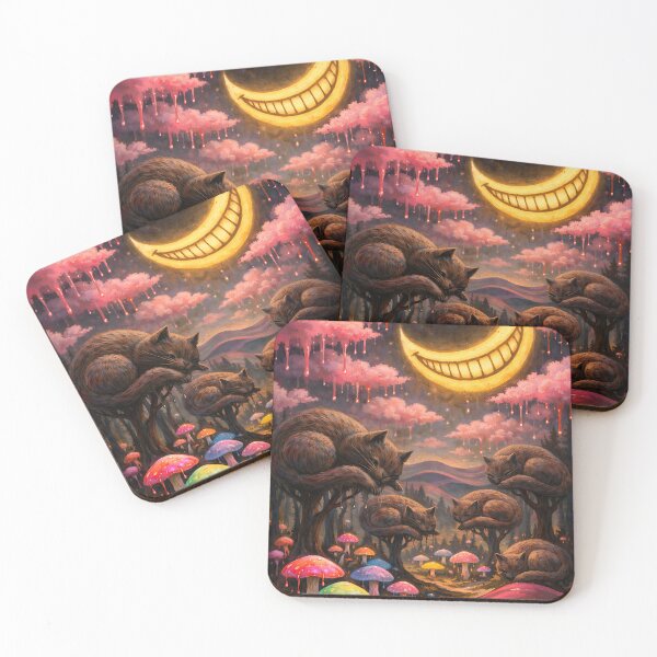 Item preview, The Grinning Cheshire Landscape - Trippy Psychedelic Art designed and sold by bapupa.