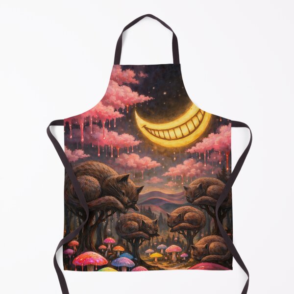 Item preview, The Grinning Cheshire Landscape - Trippy Psychedelic Art designed and sold by bapupa.