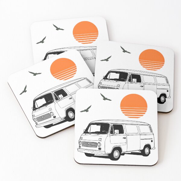 Item preview, Retro Van Life Adventure - Sunset Road Trip Illustration designed and sold by Paulocdias.