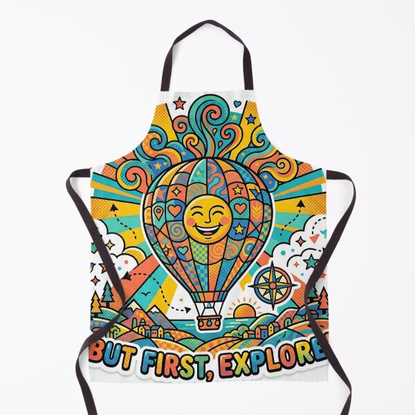 Item preview, Hot Air Balloon Pop Art Bold Colorful Travel Wanderlust Sticker designed and sold by Poppy Volt.