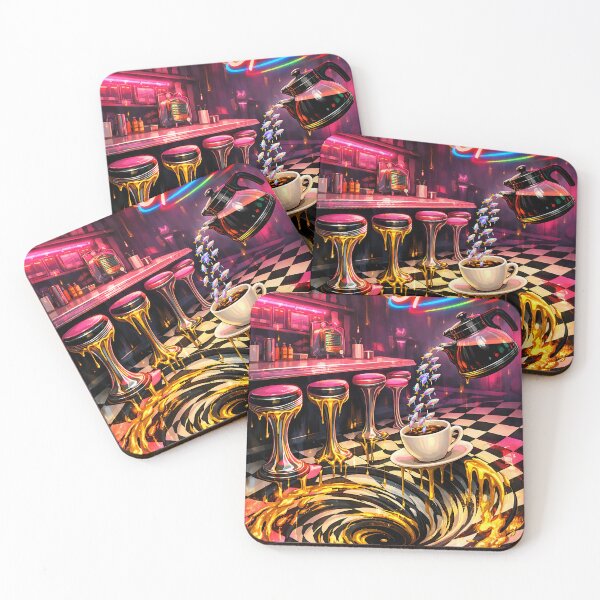 Item preview, The Melting Midnight Diner - Trippy Psychedelic Art designed and sold by bapupa.
