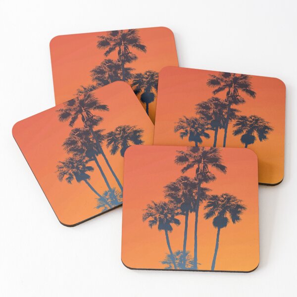 Item preview, Retro Sunset Palm Trees Tropical Beach Vibes designed and sold by NicolasGlowArt.