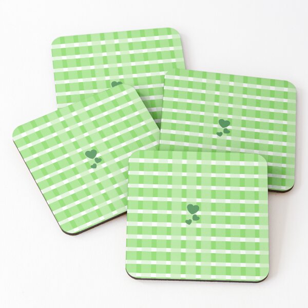 Item preview, Green Gingham Hearts Pattern – Cute Cottagecore Aesthetic designed and sold by DreamForge Collections.