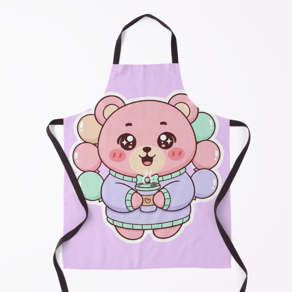 Item preview, Kawaii Bear Coffee Sticker Cute Cozy Teddy Aesthetic designed and sold by yofeustore.