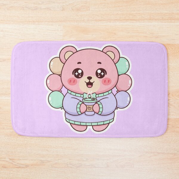 Item preview, Kawaii Bear Coffee Sticker Cute Cozy Teddy Aesthetic designed and sold by yofeustore.