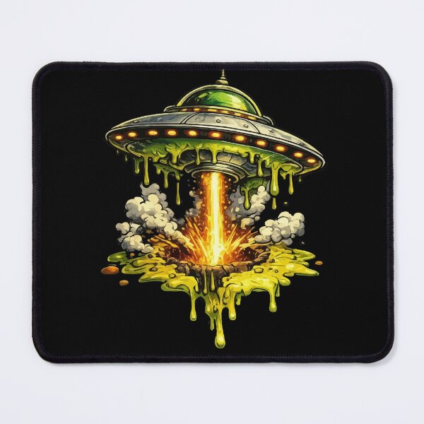 Item preview, Melting UFO – Psychedelic Alien Invasion designed and sold by RidaSalArt.