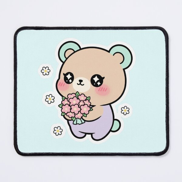 Item preview, Kawaii Bear Flower Sticker Cute Teddy Aesthetic Gift designed and sold by yofeustore.