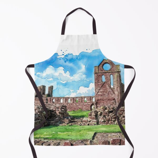 Item preview, Watercolour illustration of Arbroath Abbey, Angus, Scotland designed and sold by davidelder.