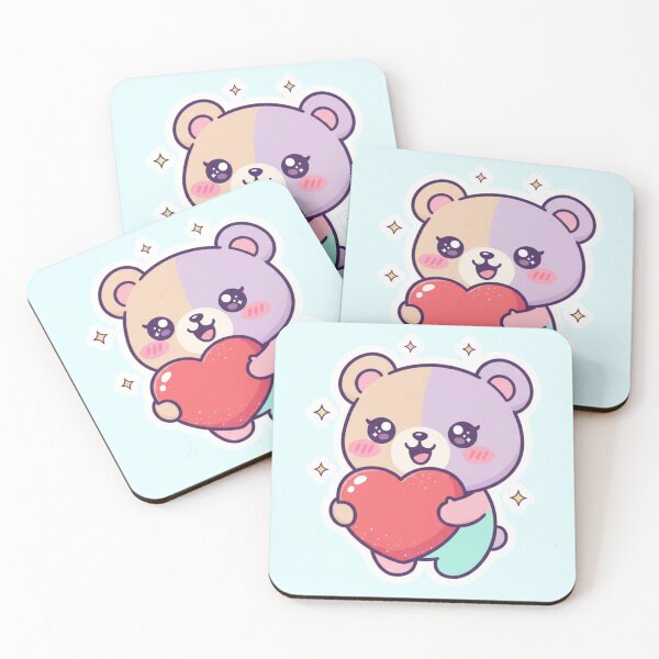Item preview, Kawaii Bear Sad Sticker Cute Teddy Emotional Love designed and sold by yofeustore.