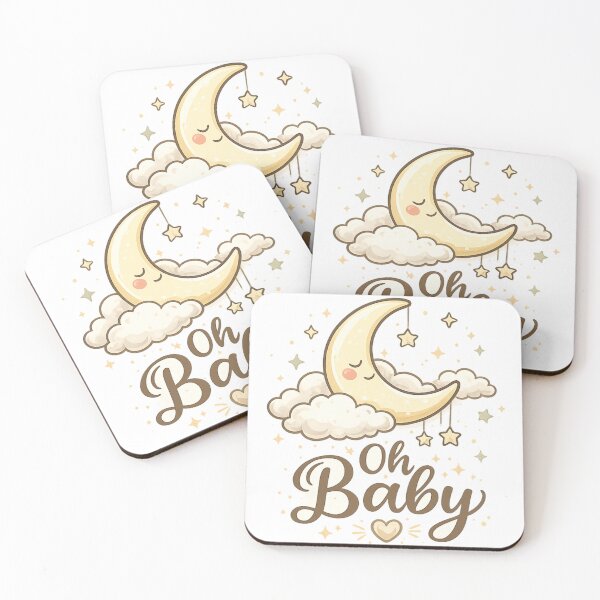 Item preview, Oh Baby Moon Boho Baby Shower Nursery Art designed and sold by CLOUTKULT.
