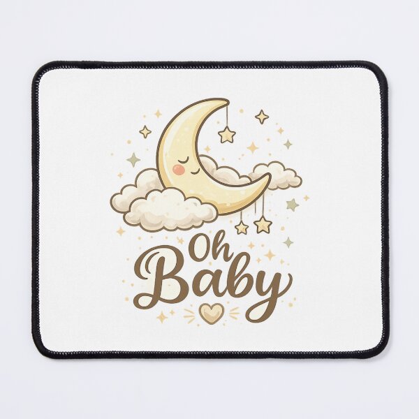 Item preview, Oh Baby Moon Boho Baby Shower Nursery Art designed and sold by CLOUTKULT.