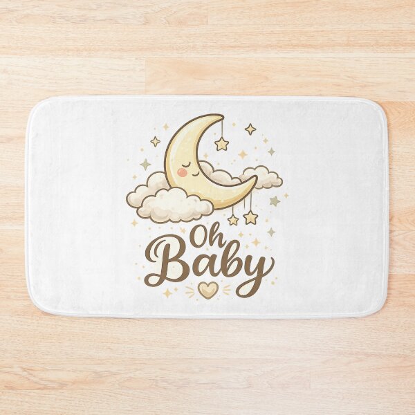 Item preview, Oh Baby Moon Boho Baby Shower Nursery Art designed and sold by CLOUTKULT.