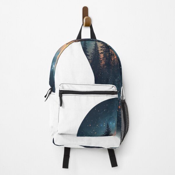 Item preview, The Cosmic Forest Within – Human Silhouette Galaxy Landscape designed and sold by catcurio.