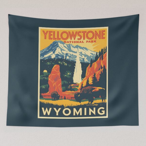 Item preview, Yellowstone National Park - Wyoming designed and sold by StudioRedKoala.
