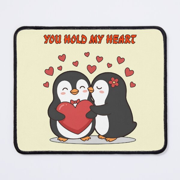 Item preview, You Hold My Heart - Cute Penguin Couple Valentine Love designed and sold by INNERSELFART.
