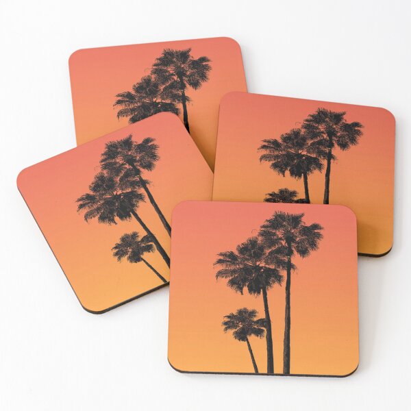 Item preview, Palm Tree Sunset Silhouette Tropical Beach designed and sold by NicolasGlowArt.