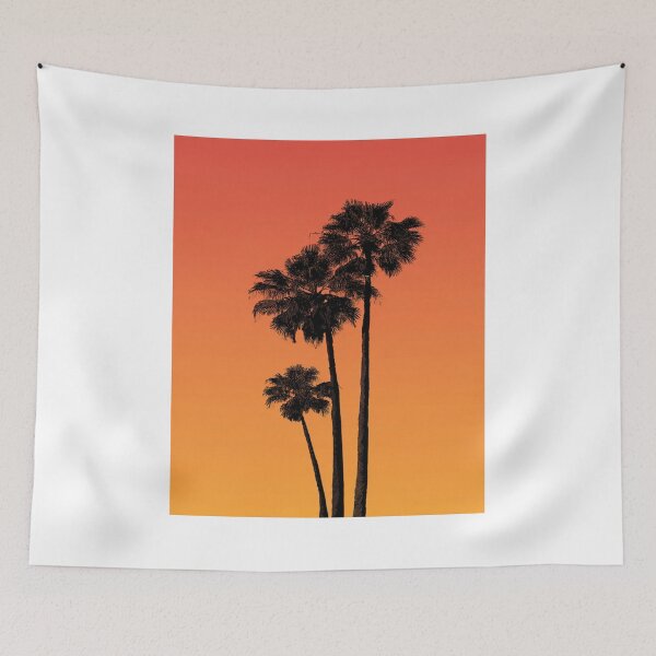 Item preview, Palm Tree Sunset Silhouette Tropical Beach designed and sold by NicolasGlowArt.