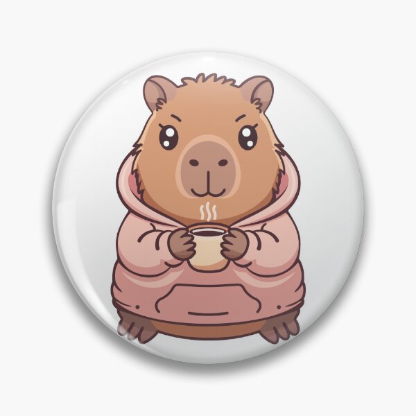 Item preview, Capybara Coffee Cozy Hoodie – Cute Kawaii Animal Relax Vibes designed and sold by OlGe.