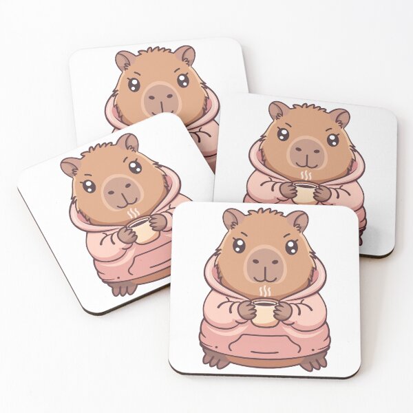 Item preview, Capybara Coffee Cozy Hoodie – Cute Kawaii Animal Relax Vibes designed and sold by OlGe.