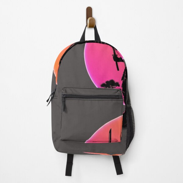 Item preview, Samurai Silhouette Sunset Neon designed and sold by Stickersdevelop.