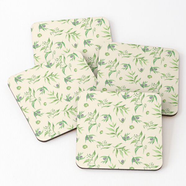 Item preview, Watercolor Olive Branch Mediterranean Botanical in Cream Off White designed and sold by NoemiMarozsan.