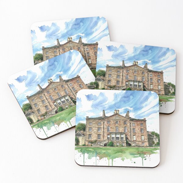Item preview, Watercolour illustration of Arniston House, Midlothian, Scotland designed and sold by davidelder.