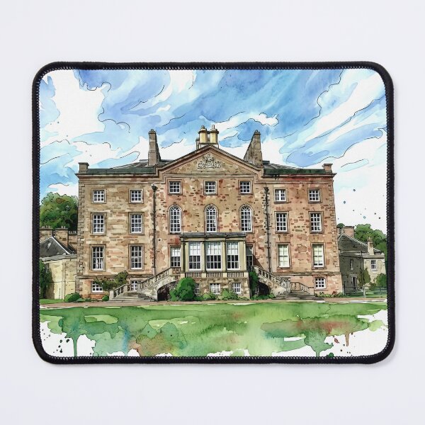 Item preview, Watercolour illustration of Arniston House, Midlothian, Scotland designed and sold by davidelder.