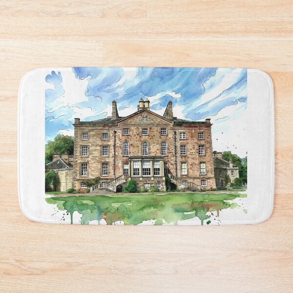Item preview, Watercolour illustration of Arniston House, Midlothian, Scotland designed and sold by davidelder.