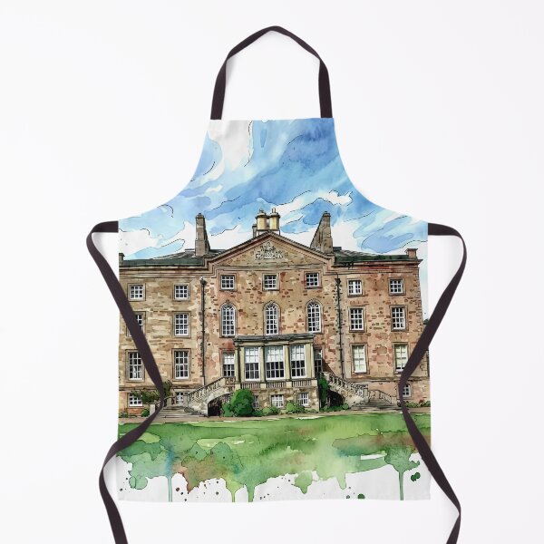 Item preview, Watercolour illustration of Arniston House, Midlothian, Scotland designed and sold by davidelder.