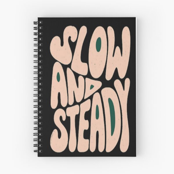 Item preview, Retro “Slow and Steady” Motivational Typography Design for Calm Living, Patience & Wellness designed and sold by Bright Nest Studio.
